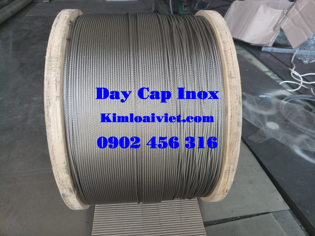 Dây cáp inox 304 phi 5mm 0902456316 - Kim Loại Việt - 0902 456 316